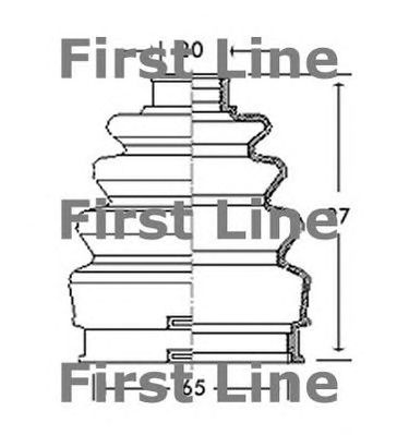 FIRST LINE fcb2739 -  Пыльник, приводной вал
